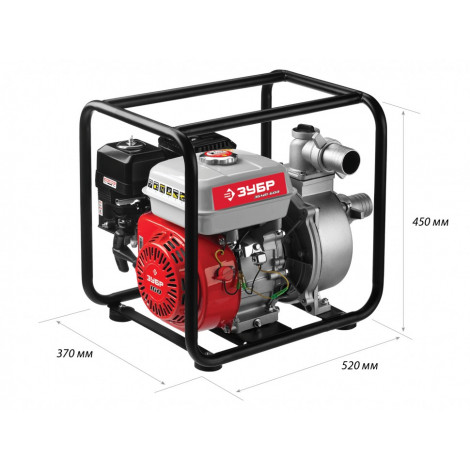 Мотопомпа бензиновая ЗУБР ЗБМП-600