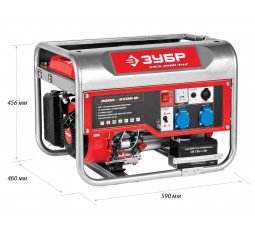 Бензиновый генератор (электростанция) ЗУБР ЗЭСБ-3500-ЭМ2