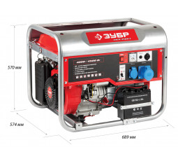 Бензиновый генератор (электростанция) ЗУБР ЗЭСБ-4500-Э