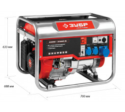 Бензиновый генератор (электростанция) ЗУБР ЗЭСБ-5500