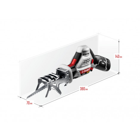 Аккумуляторная сабельная пила Зубр СПЛ-121