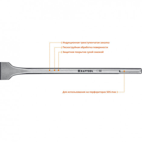 Долото лопаточное SDS-max KRAFTOOL 400 мм 29334-50-400_z01