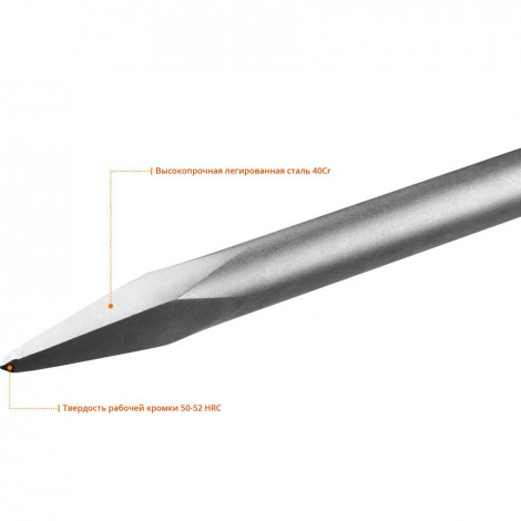 Долото пикообразное HEX 30 ЗУБР 400 мм Профессионал 29375-00-400