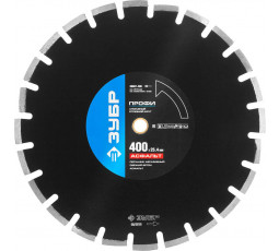 Алмазный диск ЗУБР 400х25.4 мм 36657-400