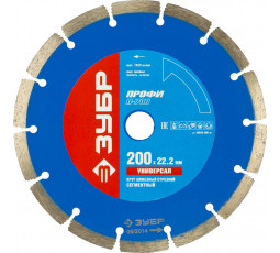 Алмазный диск ЗУБР 200х22.2 мм 36650-200_z01