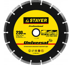 Алмазный диск STAYER 22.2х230 мм 3660-230_z01