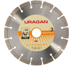 Алмазный диск URAGAN 180 мм 909-12112-180