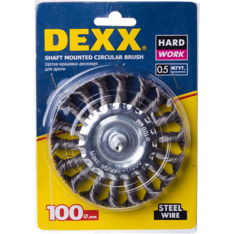 Щётка дисковая для дрели DEXX 100 мм 35108-100