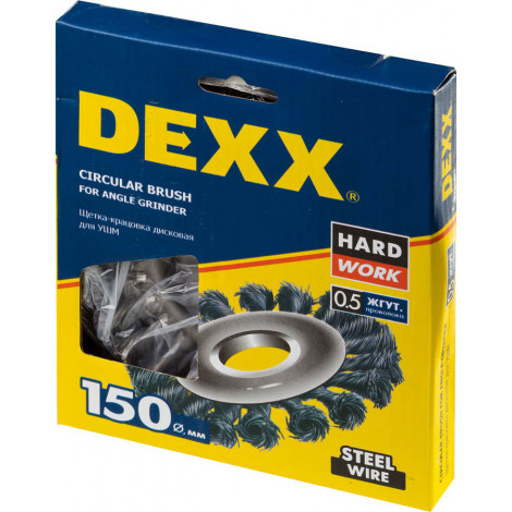 Щётка дисковая для УШМ DEXX 150 мм 35100-150
