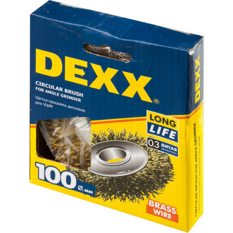 Щётка дисковая для УШМ DEXX 100 мм 35101-100