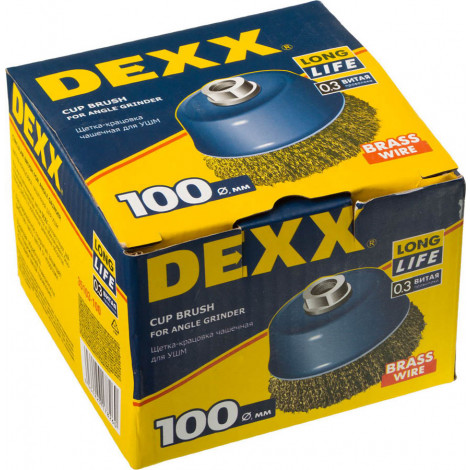 Щётка-крацовка чашечная для УШМ DEXX 100 мм 35103-100