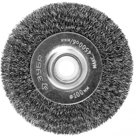 Щётка дисковая для точильного станка ЗУБР 100 мм 35185-100_z02 Профессионал