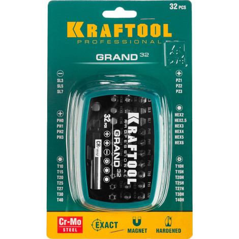 Набор бит KRAFTOOL 32 шт 26083-H32