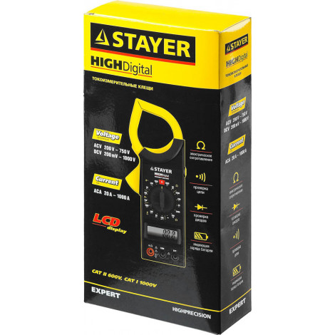 Токоизмерительные клещи STAYER HIGHDigital 59820