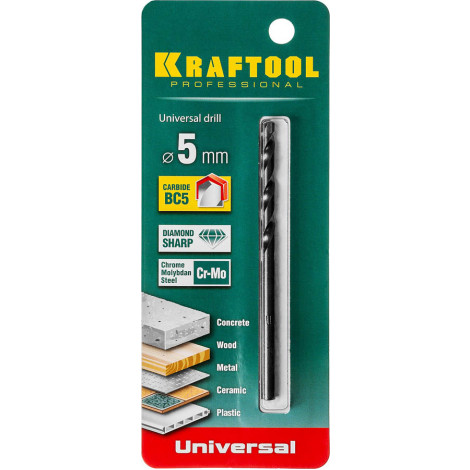 Универсальное сверло KRAFTOOL 5х90 мм 29172-090-5_z01