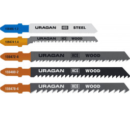 Набор пилок по дереву и металлу для электролобзика URAGAN 5 шт 159488-H5_z02