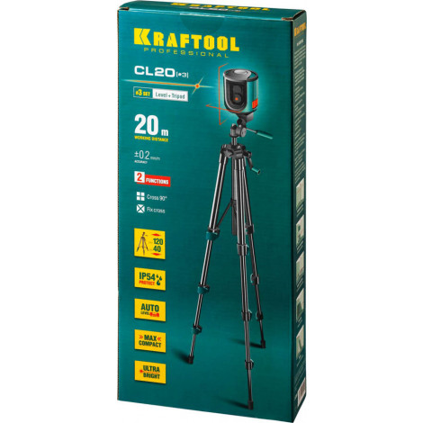 Лазерный уровень KRAFTOOL CL-20 34700-3