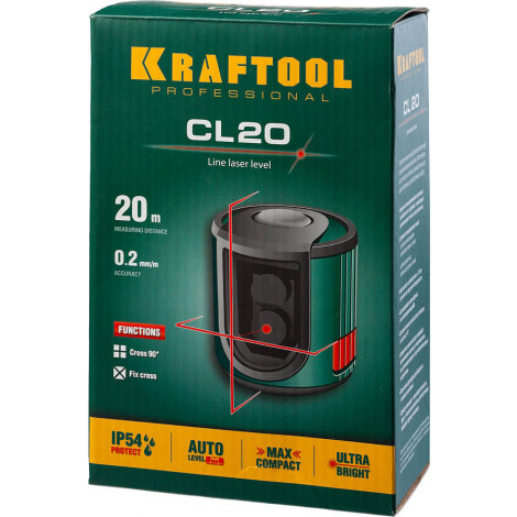 Лазерный уровень KRAFTOOL CL-20 34700