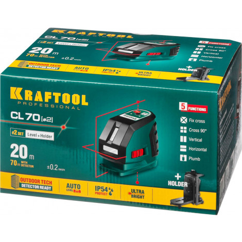 Лазерный уровень KRAFTOOL CL-70-2 34660-2