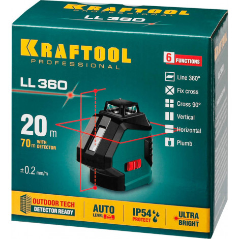 Лазерный уровень KRAFTOOL LL360 34645