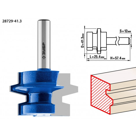 Фреза комбинированная универсальная ЗУБР d=41.3 мм 28729-41.3