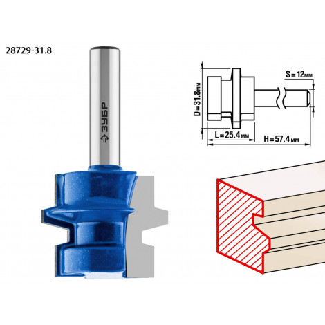 Фреза комбинированная универсальная ЗУБР d=31.8 мм 28729-31.8