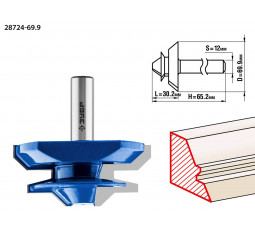 Фреза кромочная для углового сращивания ЗУБР d=69.9 мм 28724-69.9