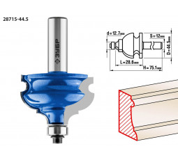 Фреза кромочная фигурная №4 ЗУБР d=44.5 мм 28715-44.5