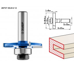 Фреза горизонтально-пазовая ЗУБР D=50.8 мм 28757-50.8-6-12