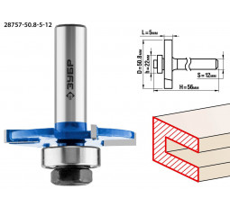 Фреза горизонтально-пазовая ЗУБР D=50.8 мм 28757-50.8-5-12