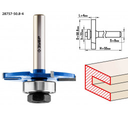 Фреза горизонтально-пазовая ЗУБР D=50.8 мм 28757-50.8-4