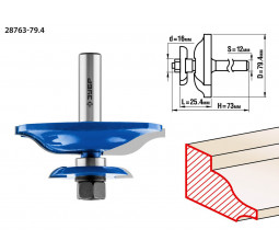 Фреза фигирейная ЗУБР D=79.4 мм 28763-79.4