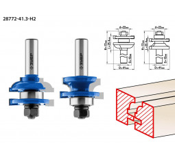 Набор фрез рамочных №2 ЗУБР 28772-41.3-H2