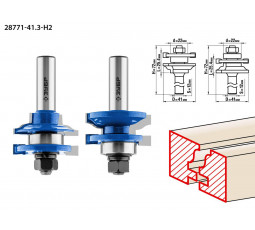 Набор фрез рамочных №1 ЗУБР 28771-41.3-H2